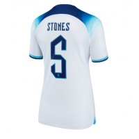 Billiga England John Stones #5 Hemma fotbollskläder Dam VM 2022 Kortärmad